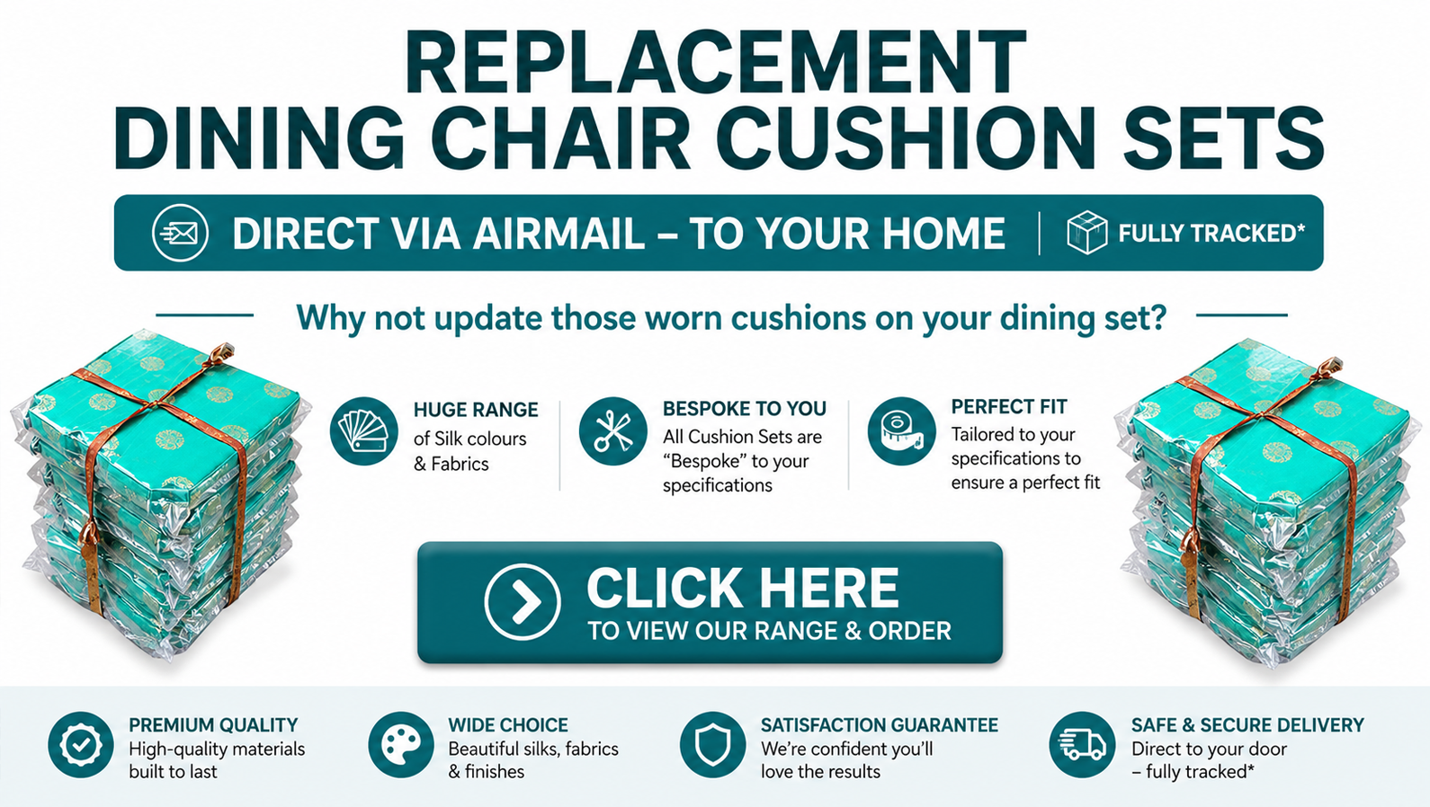 Chinese Silk Cushions - Repelacement Cushions for Sofas and Chairs